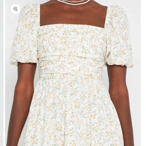 COPY - The O.P.T. One Perfect Time River midi dress khaki dollar Size S - Picture 5 of 10